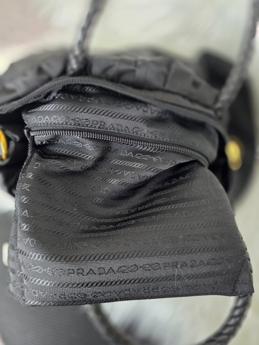 Authenticated Prada Tessuto Bow Two Way Bag - Picture 15 of 17